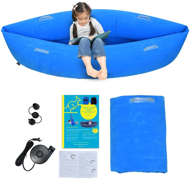 Sensory Chair for Kids Inflatable Peapod for Children Includes Electric Air Pump